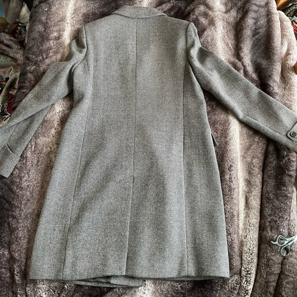 Ralph Lauren Wool mid length coat 🧥 grey/black - Picture 4 of 16